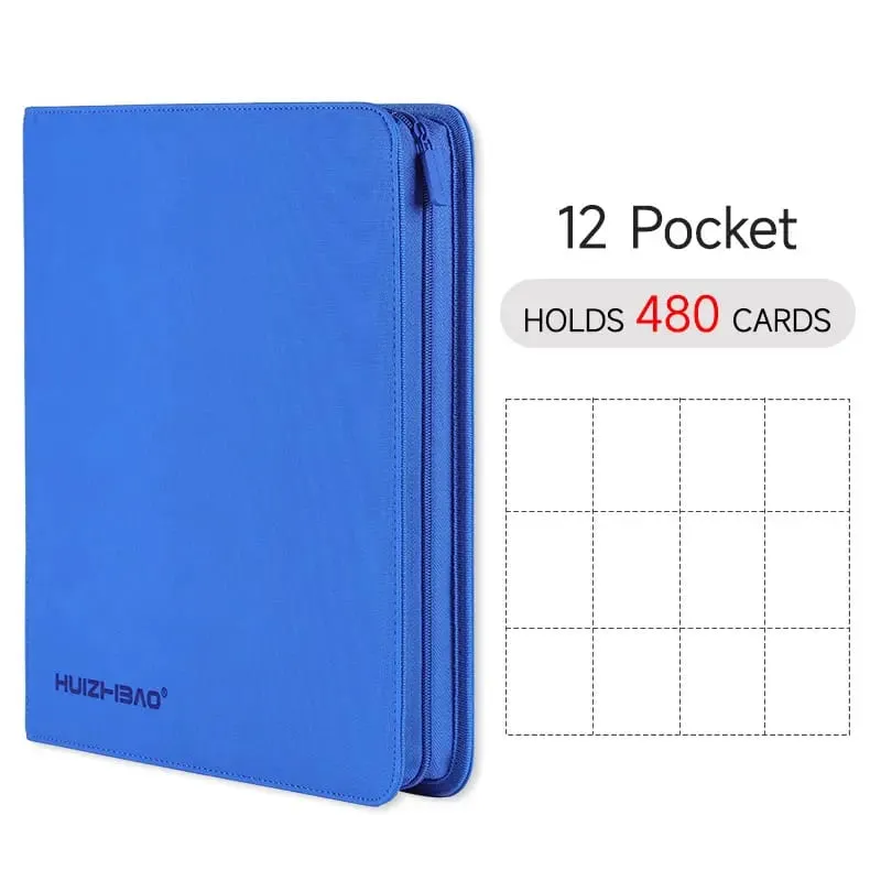 9/12 Pocket Zipper Card Binder Trading card album Durable Side Loading Card for mtg tcg for pokemon for yugioh for football — image 22
