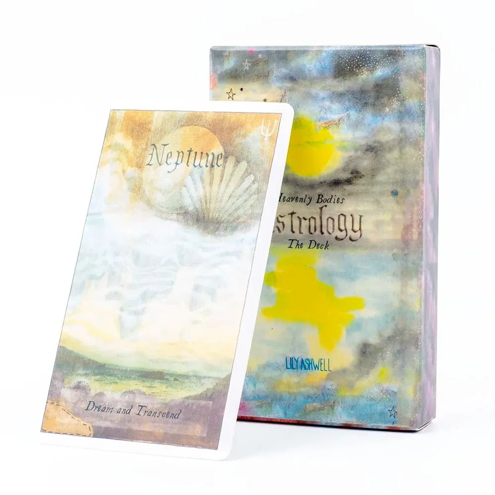 Heavenly Bodies 51-teiliges Astrologie-Orakel-Kartendeck für Schicksals-Wahrsagerei und Wahrsagerei, 10,4 x 6,1 cm großes Brettspiel für Partyspaß — image 2