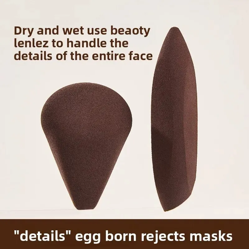 2pcs Finger Shape Makeup Sponge Set Soft Reusable Cosmetic Puff for Foundation Highlighter Concealer Blending for Face Contour — image 3