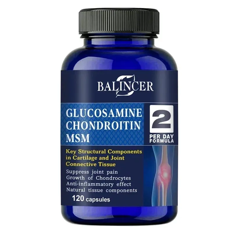 Glucosamine Chondroitin MSM - for Joint and Knee Health Immune System Non-GMO 120 Capsules — image 9