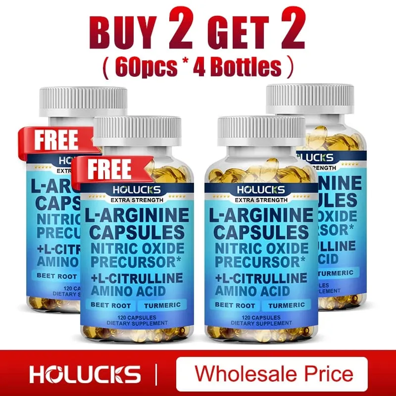 L-Arginine Capsules with L-Citrulline - Nitric Oxide Supplement for Performance Endurance and Muscle Support Vegan Non-GMO — image 10