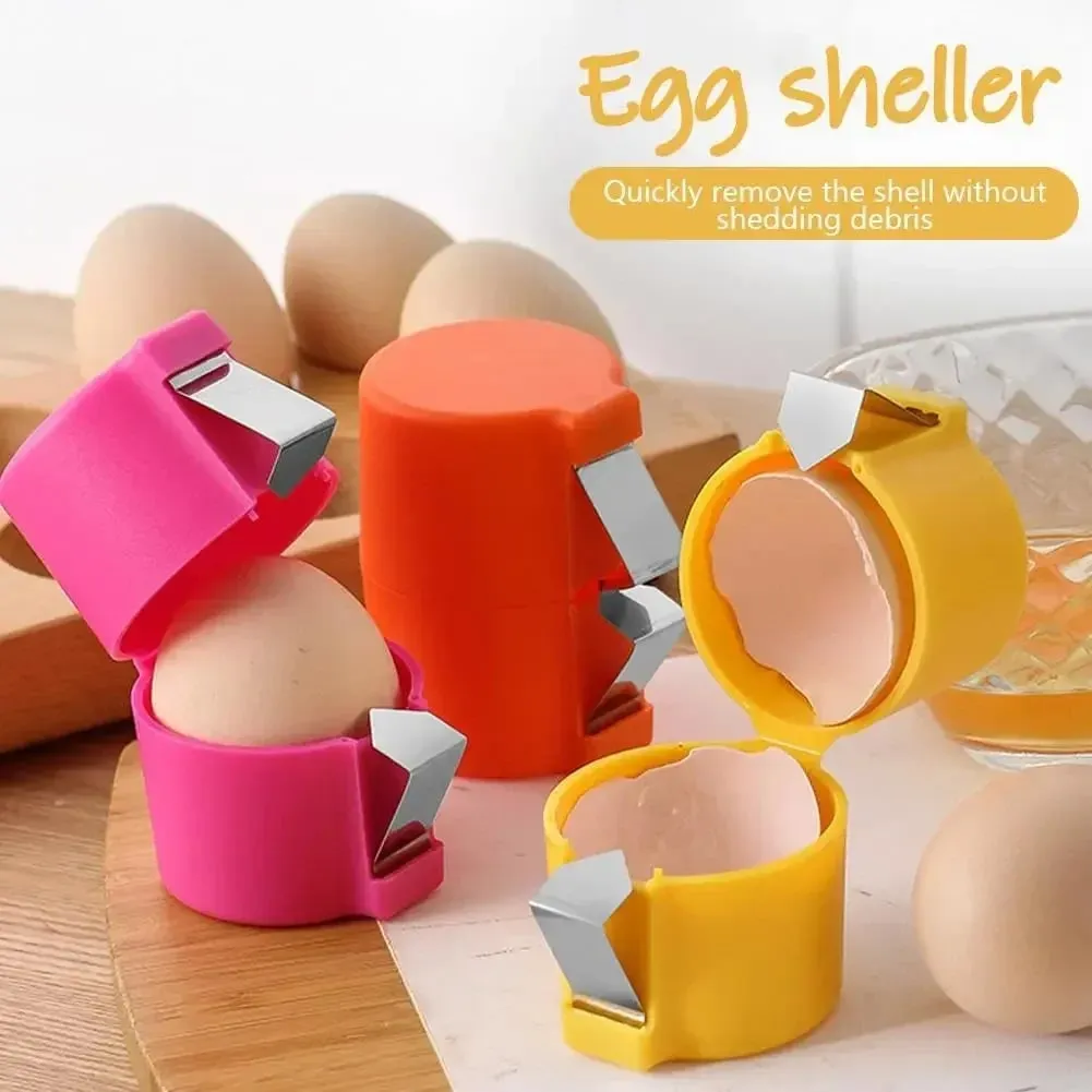 1/2pcs Multifunctional Egg Shell Opener Handheld Egg Cracker Separator Tool Eggshell Cutter Easy Open Kitchen Gadget for Raw Egg — image 9