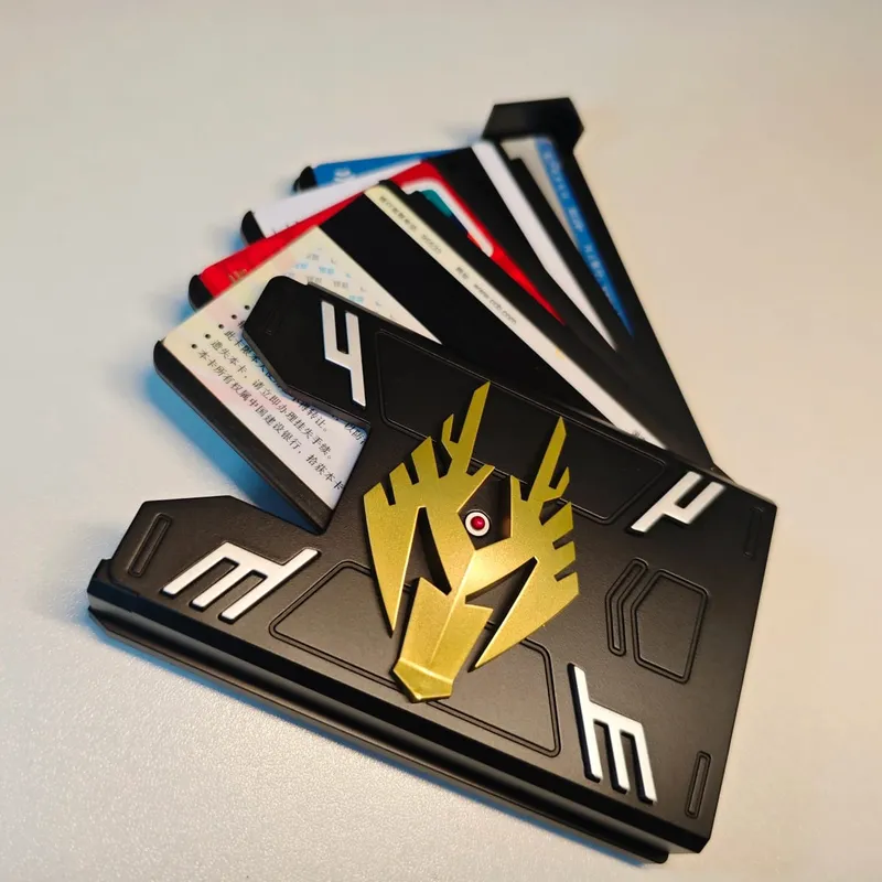2026 New Expandable Card Holder Kamen Rider Ryuki Ryuga Foldable ID Badge Case for Kids Card Storage Anime Collection Gift Toy