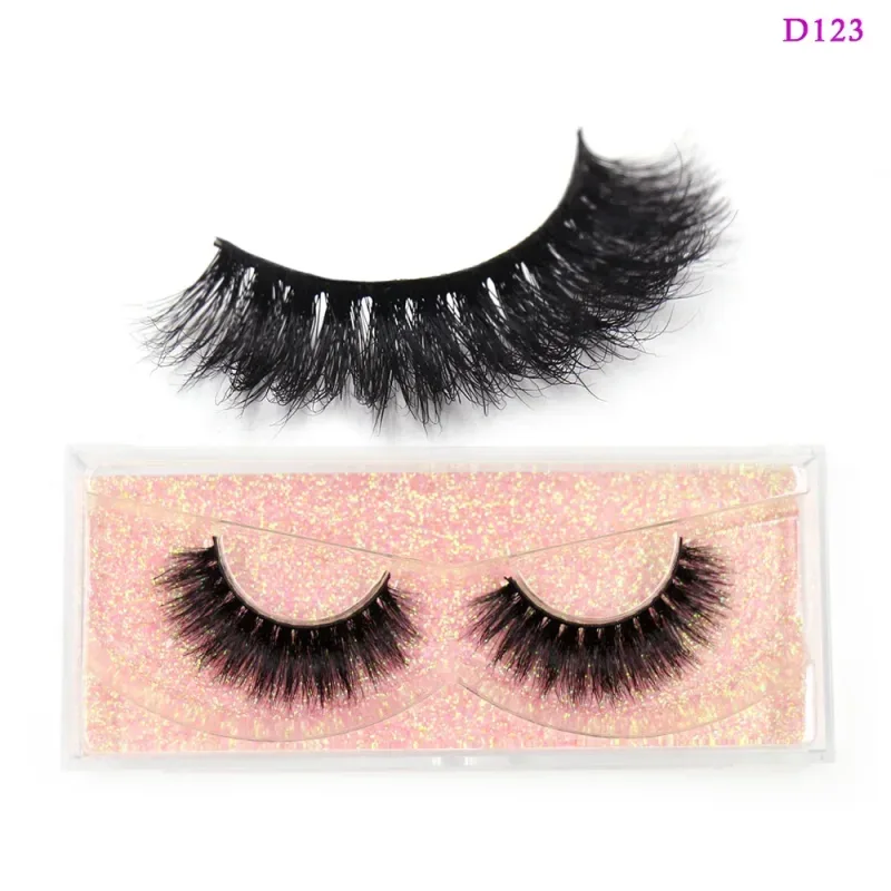 3D Mink Lashes Soft Hair False Eyelashes Fluffy Volume Wispy Fake Eyelashes Extension Makeup
