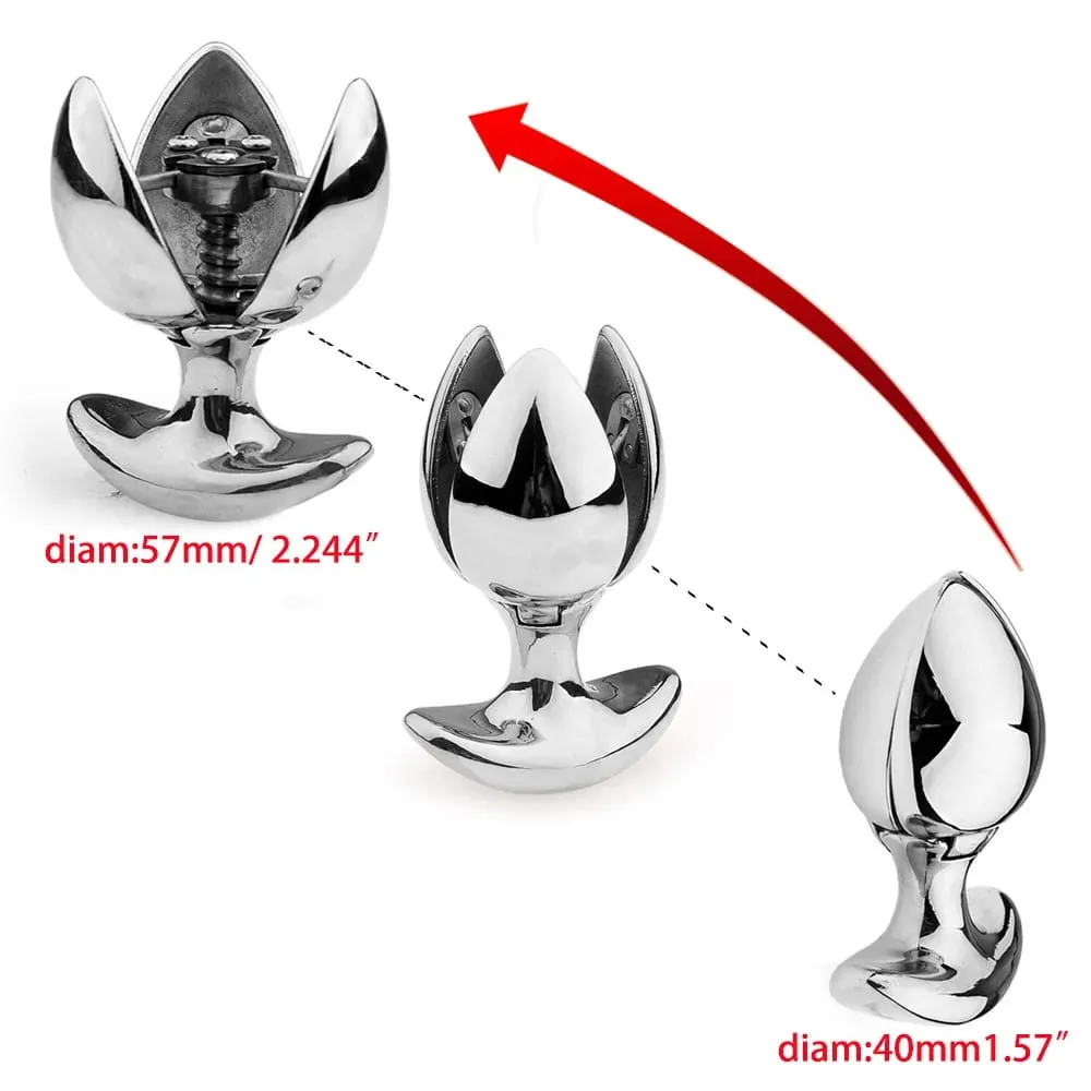 Metal anal plug colorido vestibular gay masturbação plugues g-ponto estimulação cunnilingus espalhando pode ser aberto brinquedos sexuais 18 +