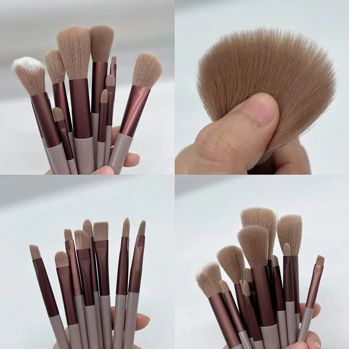 13Pcs Soft Beauty Makeup Brushes Set Foundation Eyeshadow Blush Cosmetic Tools with Storage Bag for Women — image 2