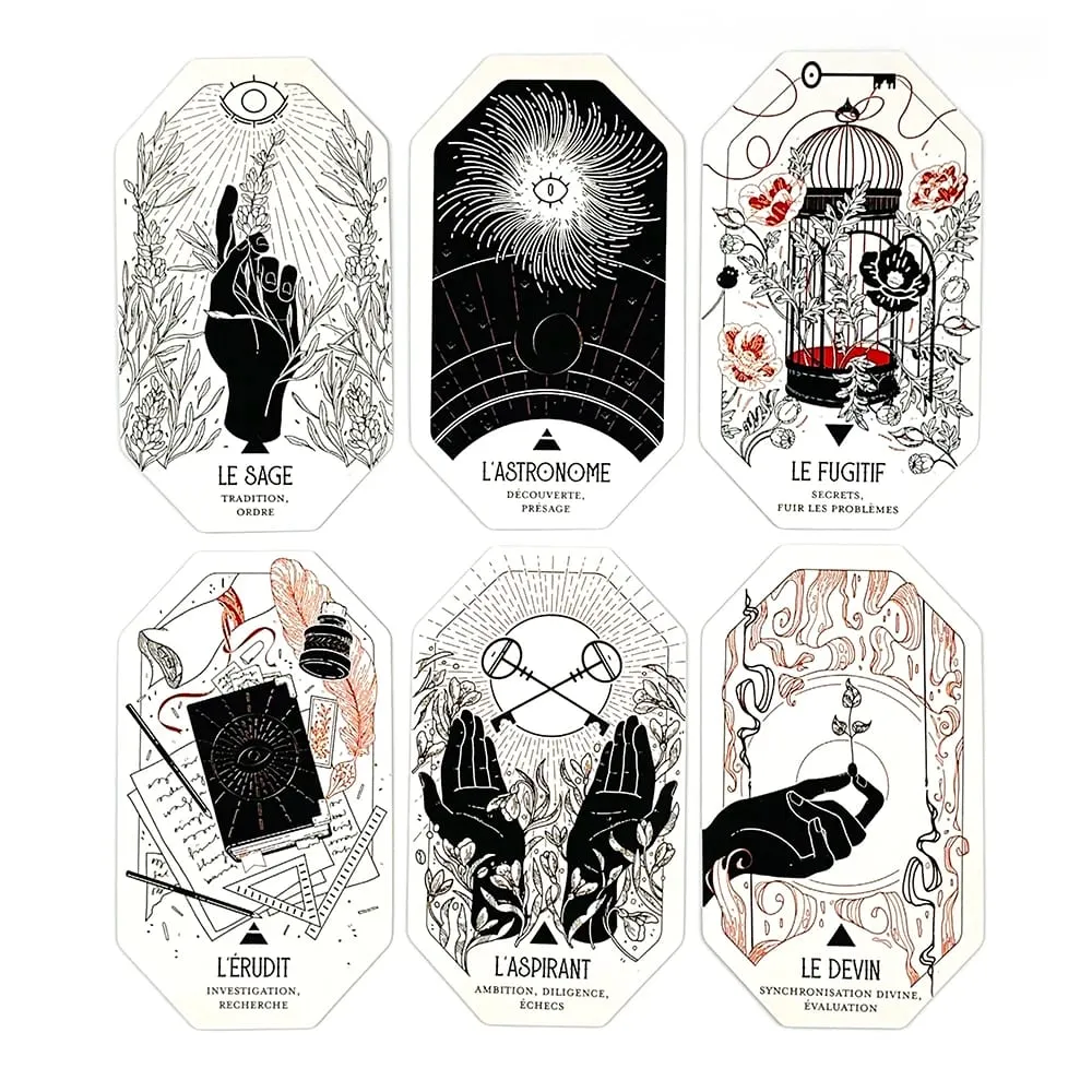 Die Zitadelle, ein Fantasy-Orakelkartenspiel, ein Kartenspiel mit 60 Karten im achteckigen Design, französische Version, Wahrsagerei, Wahrsagerei — image 4