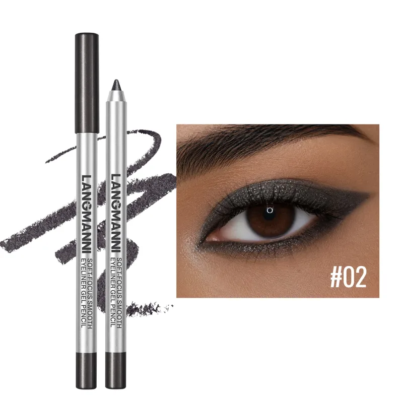 Pearlescent Green Eyeliner Pencil 12 Color Smooth Eye Pigment Glitter Eye Liner Eyeshadow Pen Long-Lasting Waterproof Eye Makeup — image 8