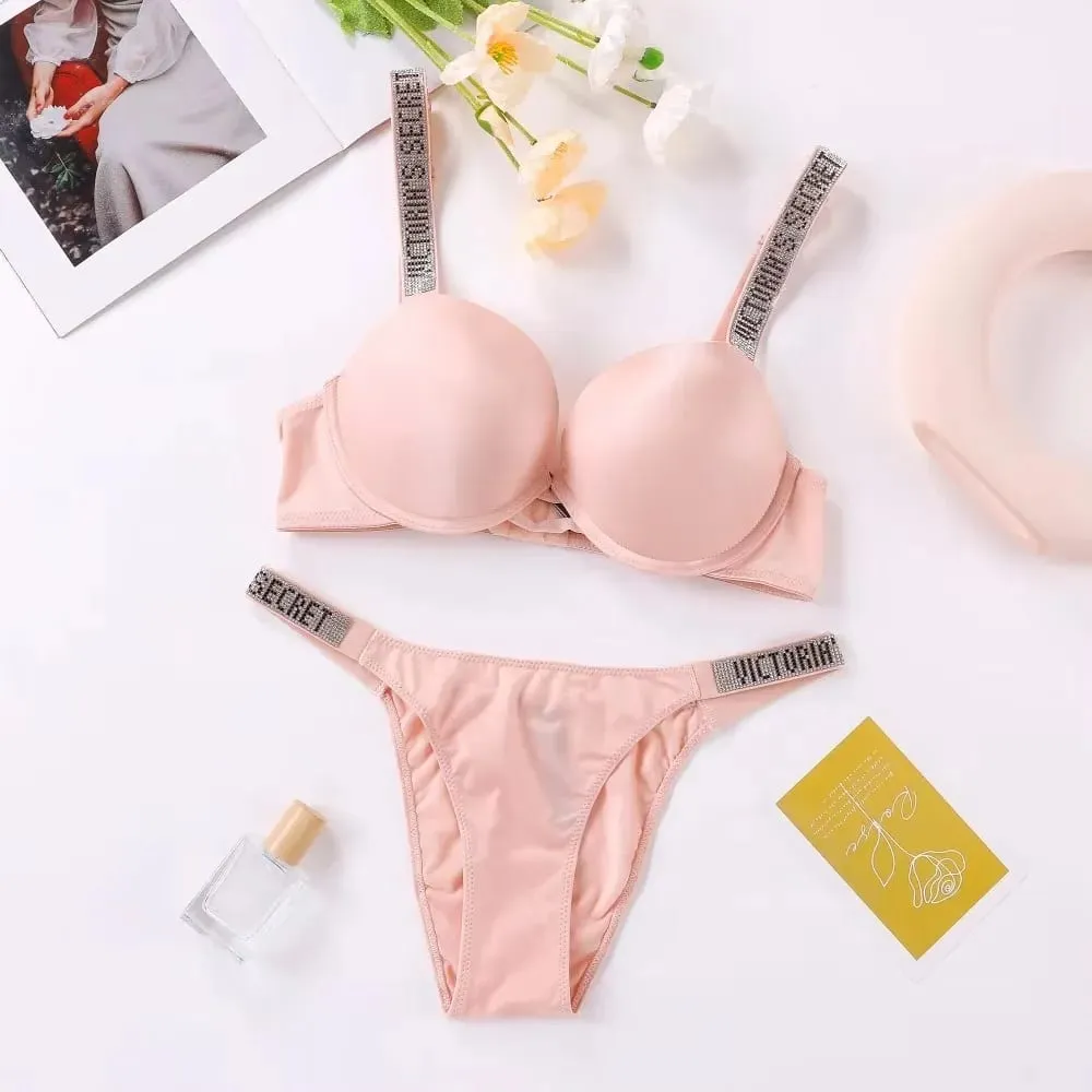 Victoria's Secret Sexy Lingerie Bra and Panty Set Push Up Classic Women's Lingerie Set Sexy Breathable Soft Versatile Shapewear — image 2