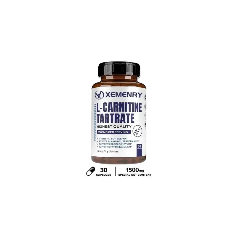 Kapsul Premium L-Carnitine Tartrate 1500 mg - Pengeluaran Tenaga Semulajadi Menyokong Metabolisme