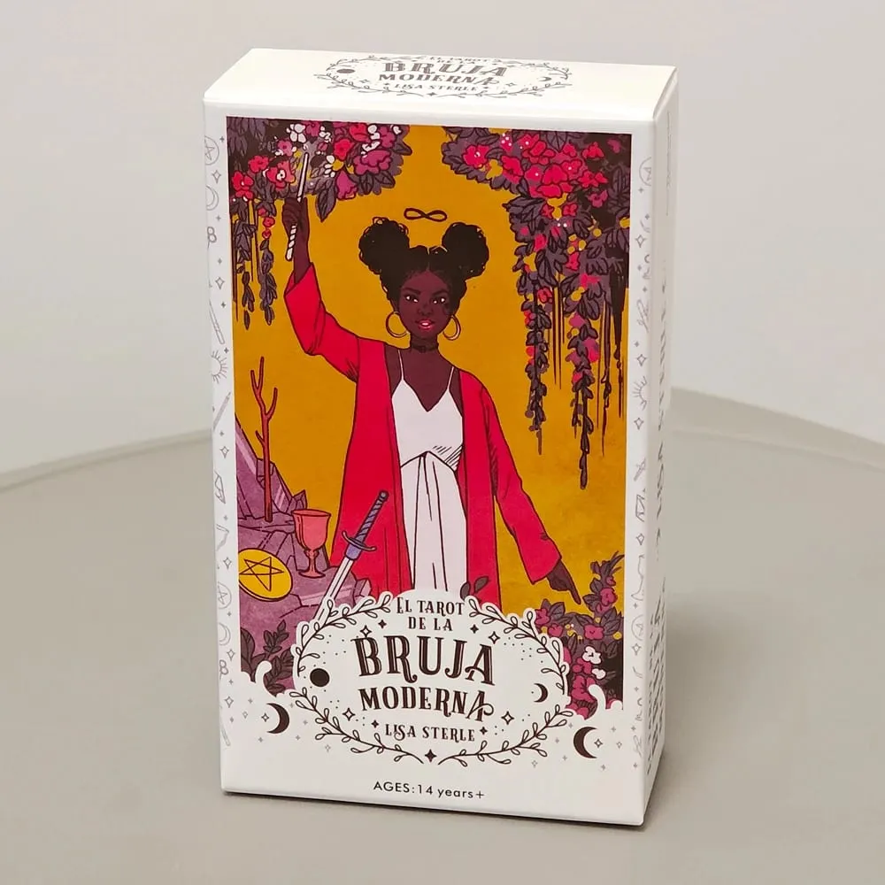 Modern Witch Tarot Deck in Spanish Language 10.3*6cm 78 Pcs Tarot Cards Combine with Diverse Bodies Up-to-the-minute Fashion
