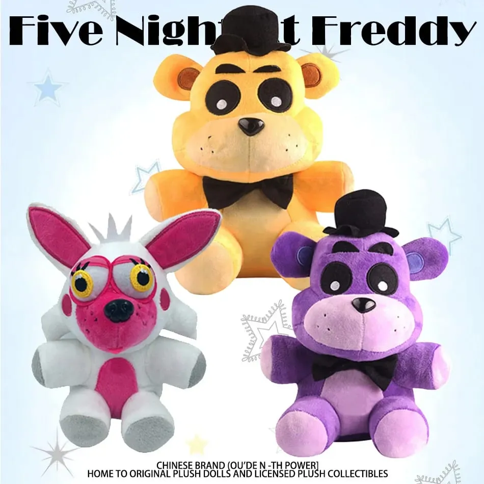 FNaf 18CM Plush Toys Bonnie Bear Foxy Cartoon Stuffed Dolls Freddy Kids Gifts Cute Game Doll — image 3