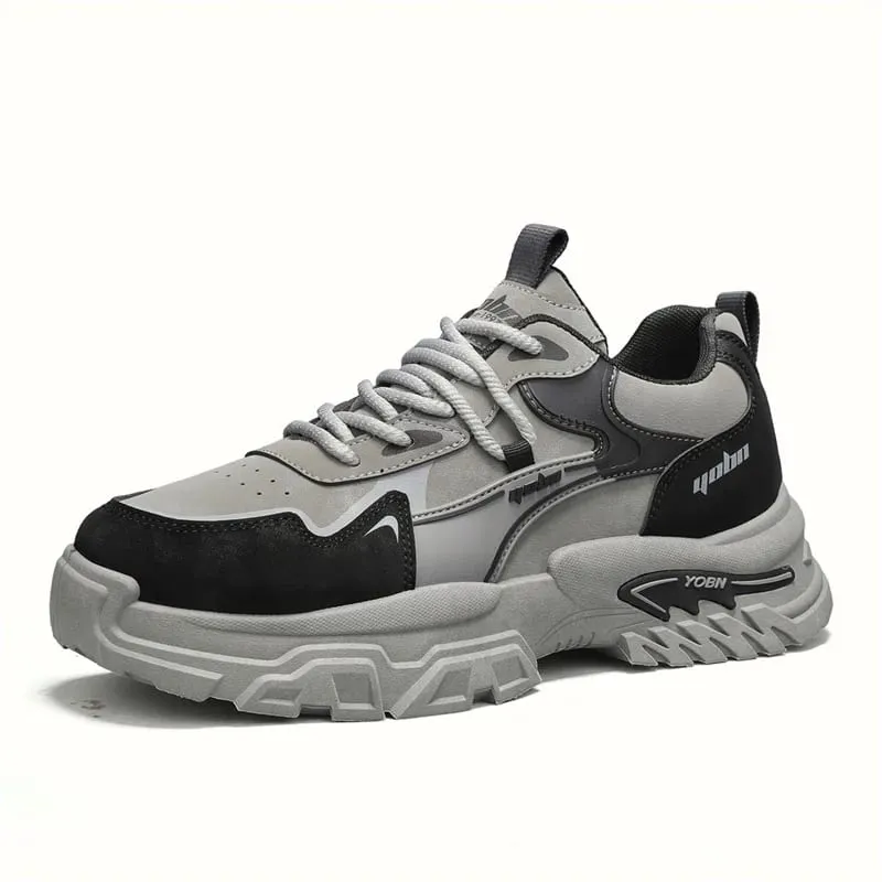 Chunky sneakers four season breathable lightwight outdoor casual walking shoes fashion soft sole sports running shoes board shoe — image 8