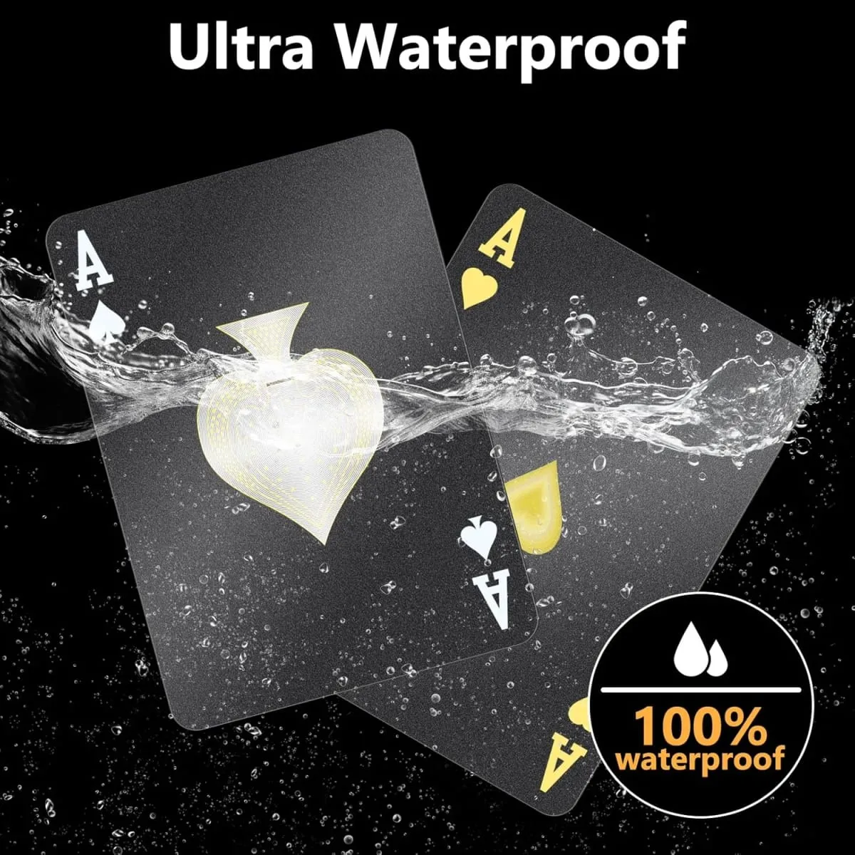 Waterproof Plastic Playing Cards - Creative Color Poker Deck Professional Magic Card Game for Party Board Game Collection — image 2