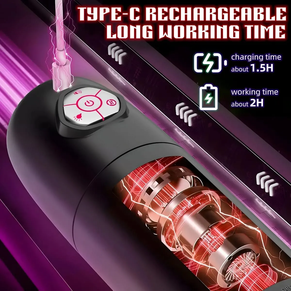 Automatic Male Masturbator Telescopic Rotating Adult Masturbator Cup Penis Pump Vibrator Thrusting Blowjob Sex Toys for Man — image 4
