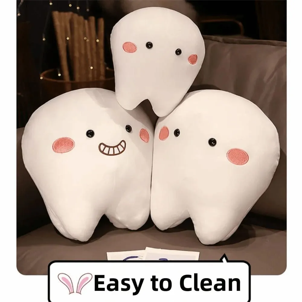 Soft Pillow Tooth Plush Toys Creative Cushion Children Gits Teeth Stuffed Pillow Cartoon Design Oral Teeth Throw Pillow — image 7
