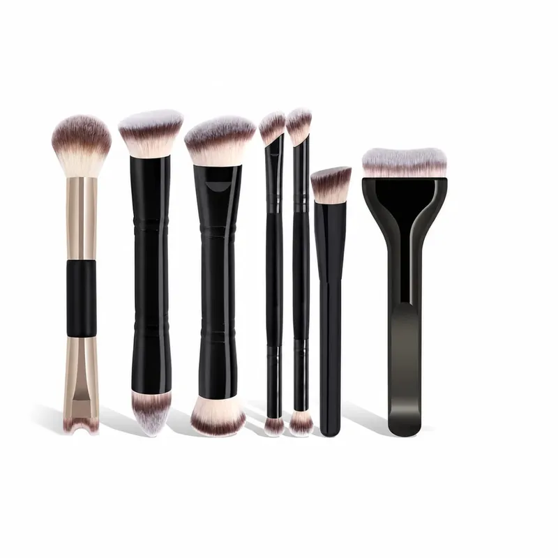 7pcs Professional Makeup Brush Set Foundation Brush Powder Brush Eye Shadow Brush Blending Brush Tool Soft to Face Travel — image 7