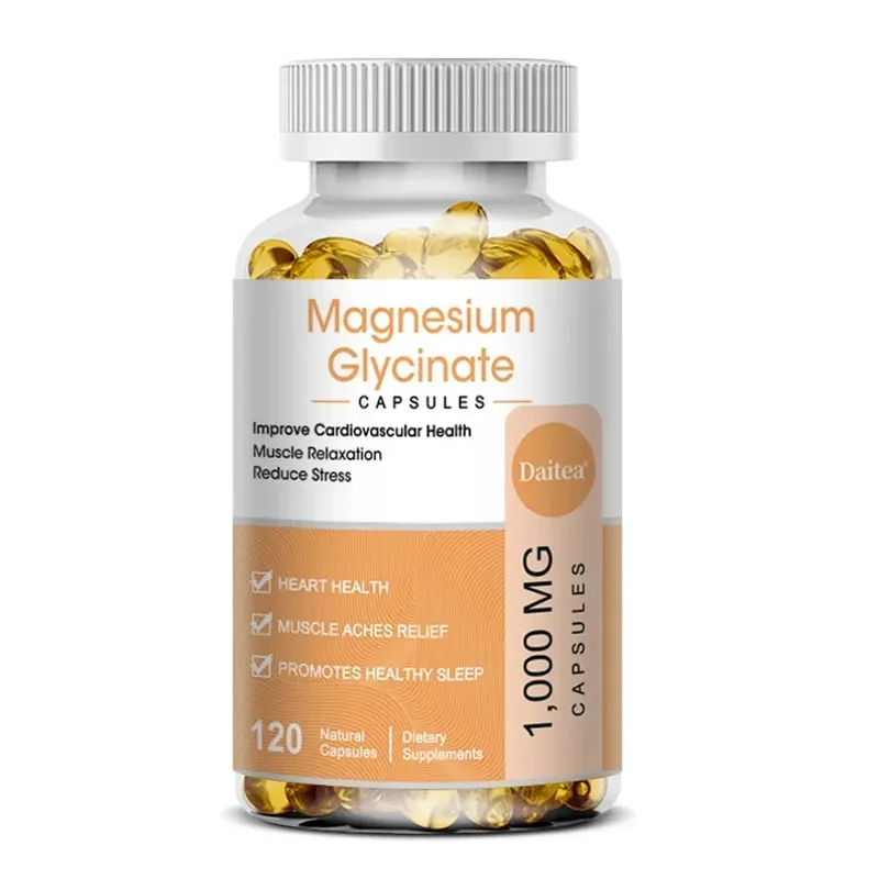 Supplément de glycinate de magnésium avec vitamines pour favoriser un sommeil naturel, réduire le stress et l'anxiété et soutenir la santé des os — image 9