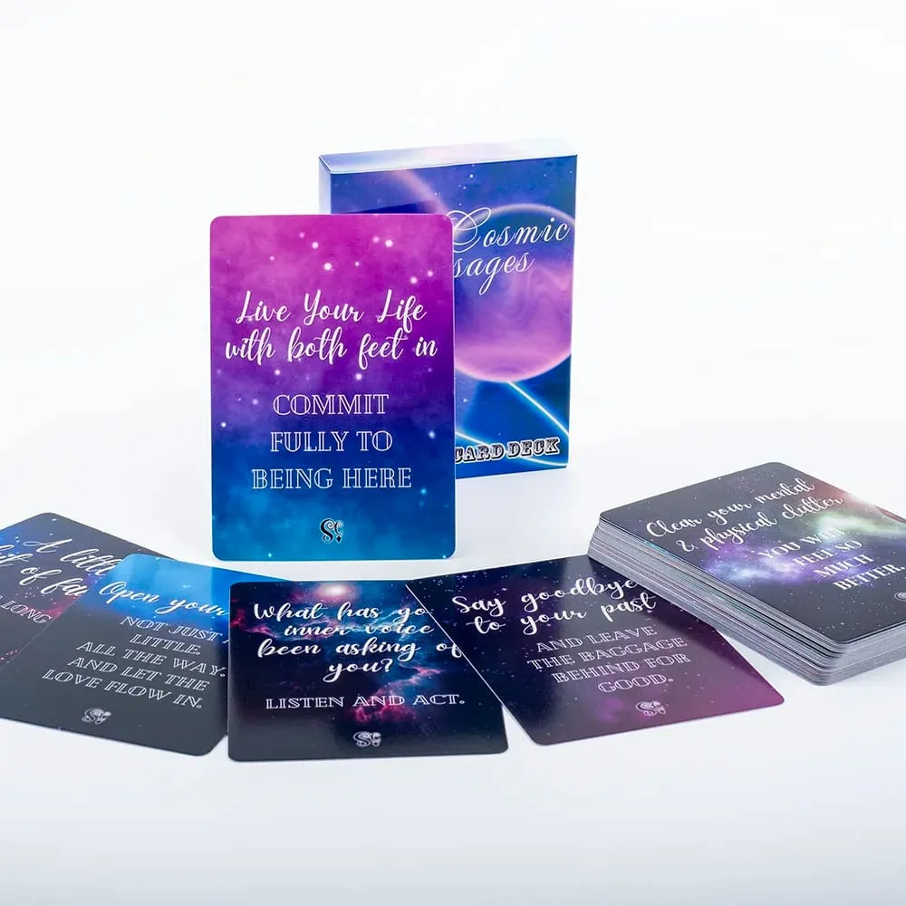 42 Oracle Card Deck Cosmic Messages Divination Inspirational Board Playing Games English Version 10.3x7.3cm