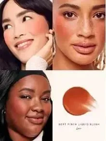 Bộ trang điểm Rare Beauty dạng lỏng nổi bật Giữ ẩm và không bị khô Phấn má hồng dạng kem Lustrous Moist Nature Liquid Blush