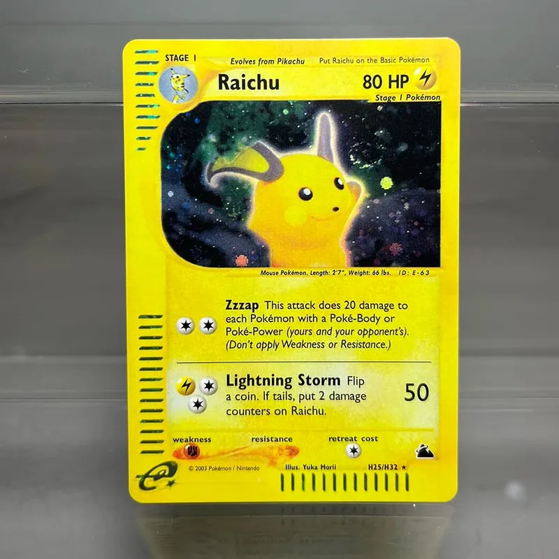 Kad PKM Charizard Steelix Celebi Kad Kerajang Tunggal Magneton Gengar Kad Koleksi Permainan Klasik Kad Proksi PTCG — image 5