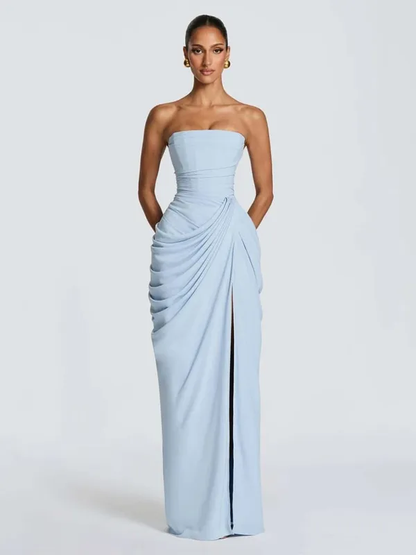 Women Green Ruched Elegant Satin Maxi Dress Mermaid One-shoulder Cutout Slim Fit Flowy Vestido 2026 Lady Summer Evening Vestidos — image 14