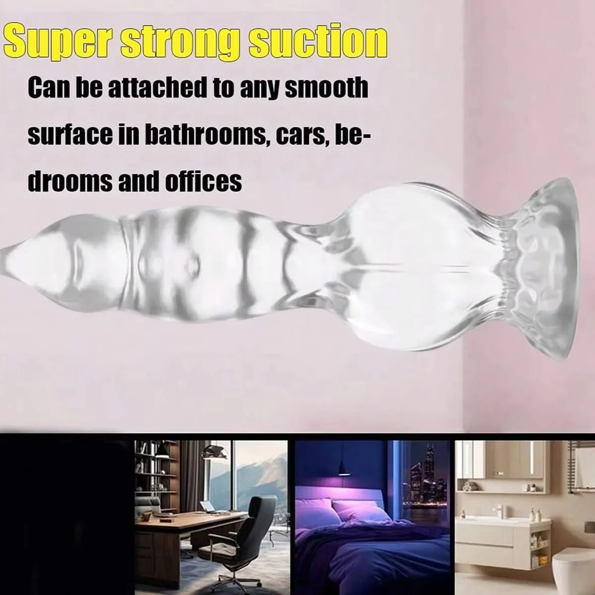 Clear Knotted Dog Dildo Realistic Canine Knot Fantasy Soft Flexible Suction Cup Sex Toy for Women & Men — image 5