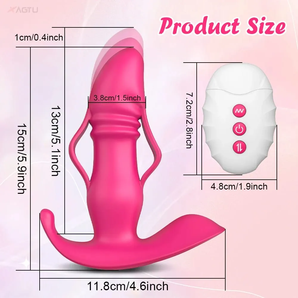 Adult Sex Toys Remote Control Thrusting Vibrator for Men Prostate Massager Anal Plug G Spot Dildo for Women Couples Masturbator — image 5