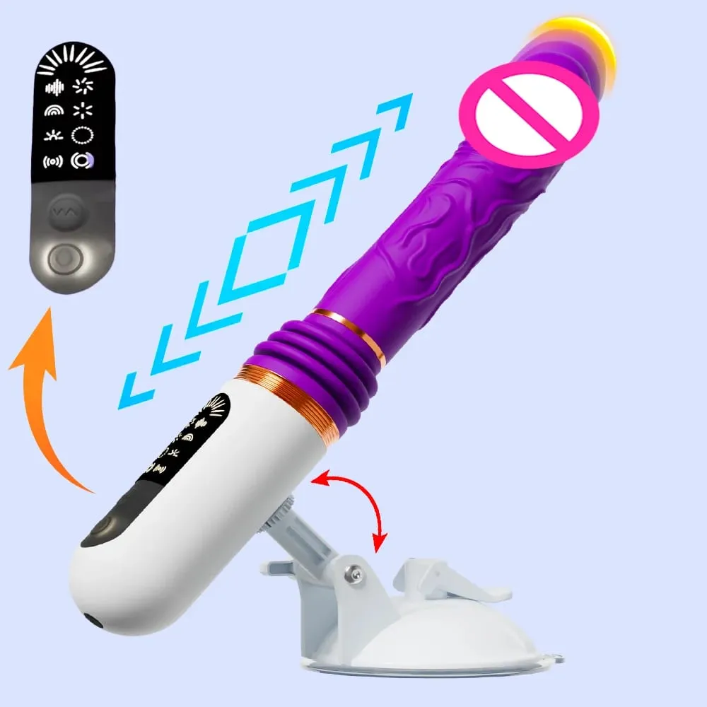 Automatic Thrusting Vibrator Vaginal G Spot Stimulator Clit Anal Suction Cup Erotica Mastrubator Sex Toy Machine Electric Dildo — image 1