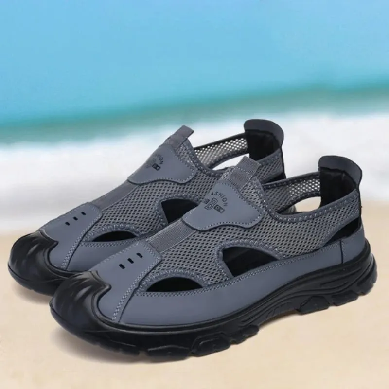 2026 New Hollow Out Breathable Man Shoes Summer Casual Beach Men's Sandals Outdoor Ultra Light Anti Slip Walking Shoes for Man — image 1