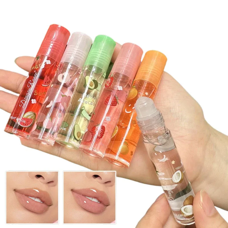 Huile à lèvres transparente repulpante, 6 couleurs, miroir, brillant à lèvres, liquide Transparent, hydratant, fruits, soins, maquillage — image 6