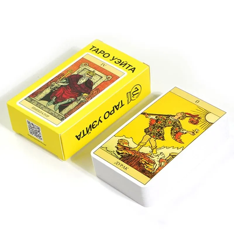 Tarocchi Rider Waite Tarocchi Gioco da tavolo Divinazione Carte Oracle Russo Spagnolo Versione inglese per principianti Gioco di società Giocattolo — image 2