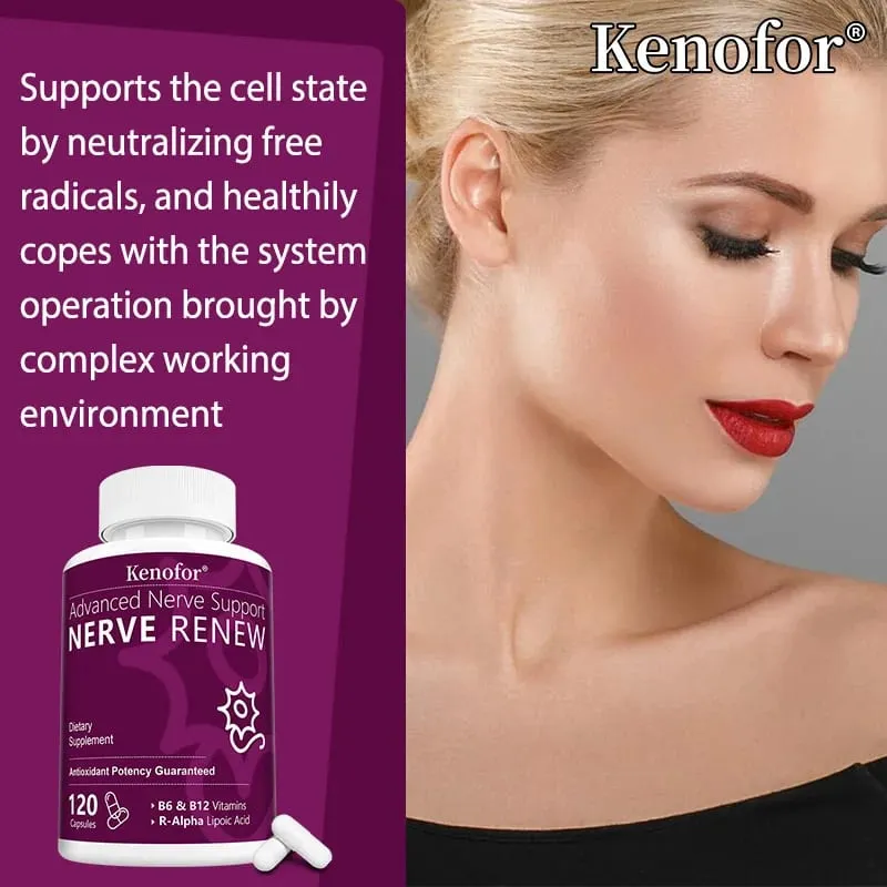 Nerve Renew Advanced Nerve Support - 300mg R-Alpha Lipoic Acid - Supports Brain Skin Nervous System Health and Antioxidants — image 5