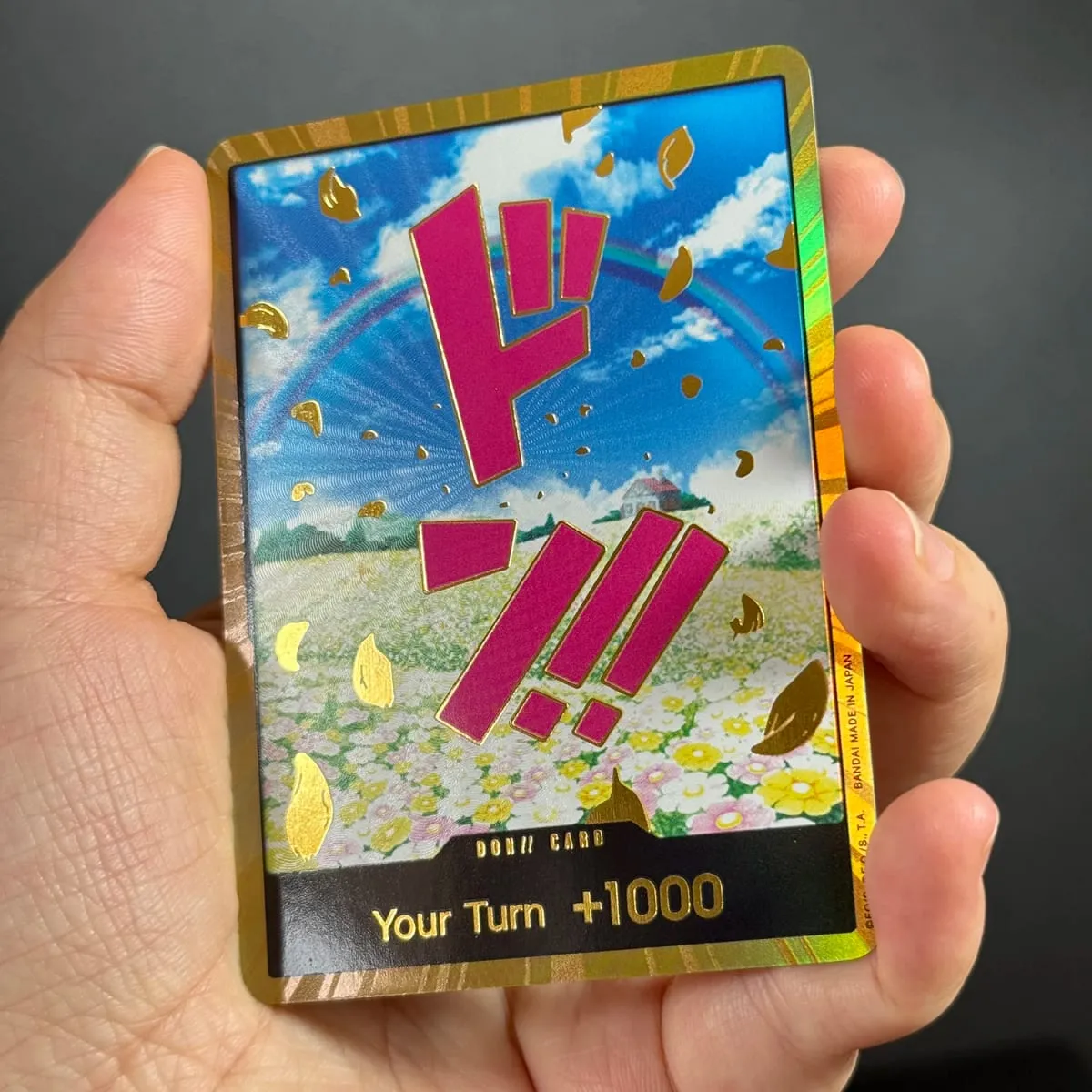10PCS DON OPCG English TCG Gold DON!!! Collection Cards Zoro Ace Doflamingo Rebecca FOIL NM Refraction Flash Cards ToyGifts OPCG — image 3