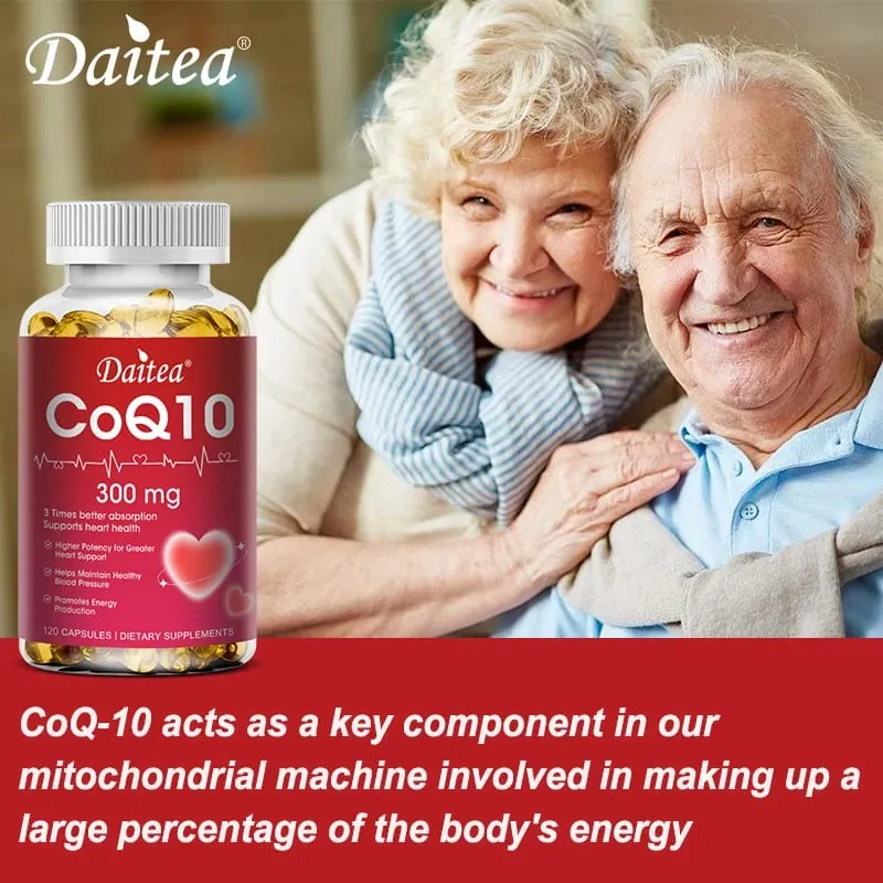 Coenzyme Q10 - 300 Mg Supports Energy Cognitive Ability and Heart Brain and Cell Health Antioxidant Improves Sleep Quality — image 5
