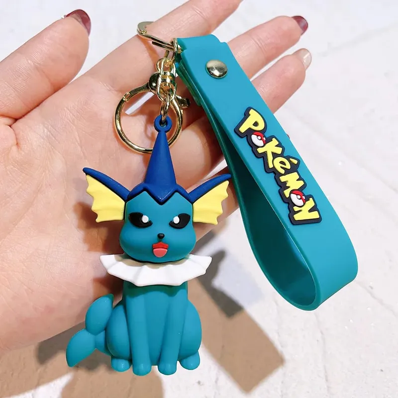 40 Style Wholesale Anime Pokémon Pikachu Eveen Keychain Cartoon Cute Charizard Keyring Student Backpack Car Key Chain Toys Gifts — image 17