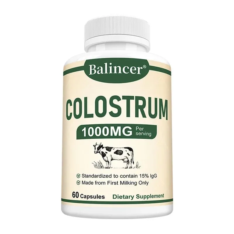 Colostrum 1000mg Capsules Support Gut Digestive Health Immune Defense Muscle Recovery Focus Skin Hair & Nails Wellness — image 7