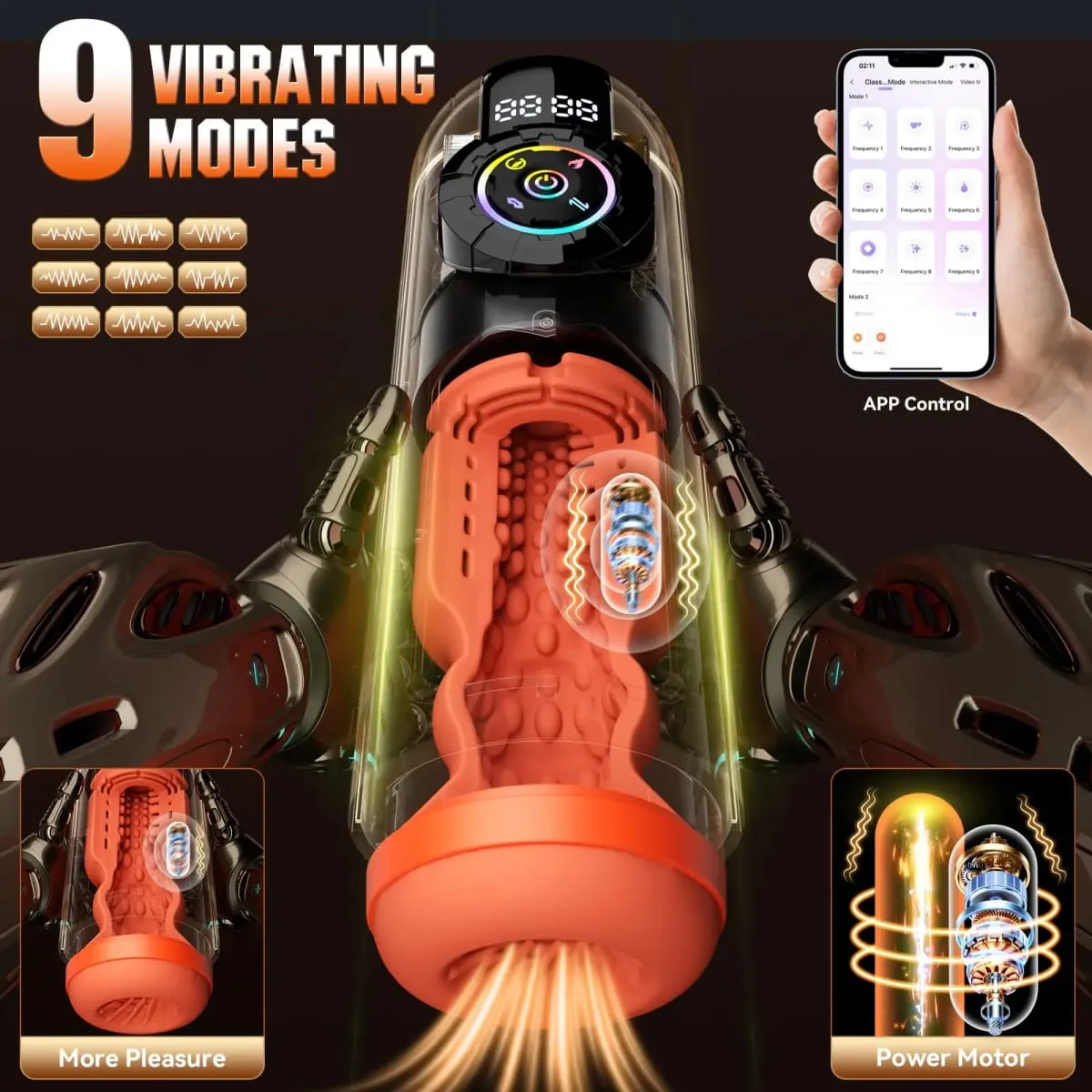 APP Controls Mens Automatic Sucking Masturbator Cup Vibration Thrusting Penis Trainer Pocket Pussy Cocks Stimulator Male Sex Toy
