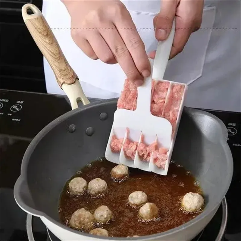 Easy-Release Non-Stick Meatball Maker Set - Manual Meatball Spoon for Effortless Fish Balls-Ideal Kitchen Tool for Home Cooking — image 10