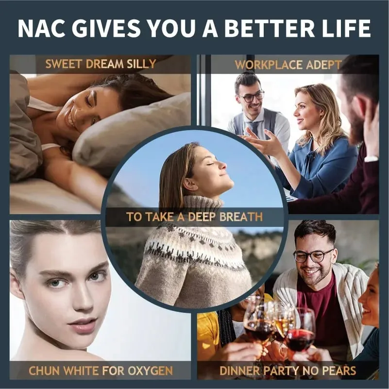 Greensure NAC Glutathione Capsules N-Acetyl Cysteine 1200 mg Support for Liver Lung | Amino Acid Increases Glutathione — image 5