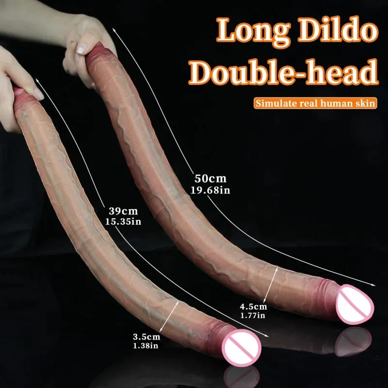 Silicone Double Ended Dildos Super Long Penis Vaginal G-spot Massage Orgasm Lesbian Masturbator anal plug Butt Plug Sex Toys — image 4