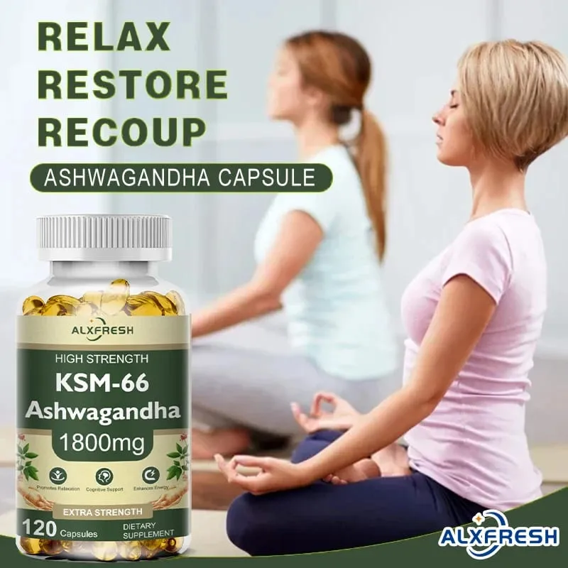 KSM-66 Capsules d'Ashwagandha biologique avec zinc | Végétalien sans OGM | Supplément santé de formule premium — image 2
