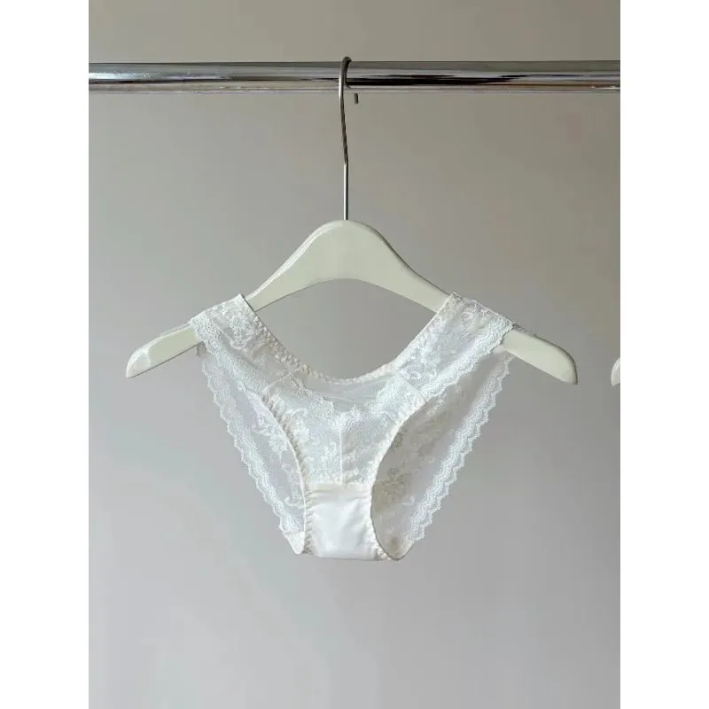 French Style Lace Underwire Bra | Half Cup Push Up Bra Large Bust Summer Lightweight Slimming Anti Sag Lingerie Set BANERDANNI — image 2
