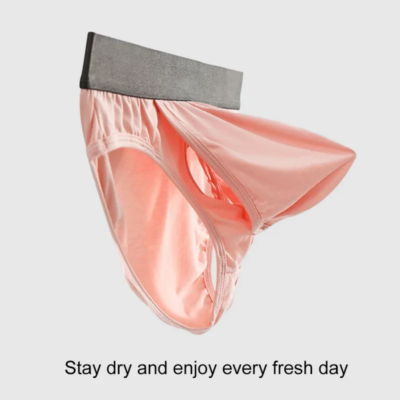Men Mid Waist Solid Color Bikini Breathable Very Hot Lingerie Bulge Pouch Underwear Men's Underpants Quick Dry Panties Briefs — image 7