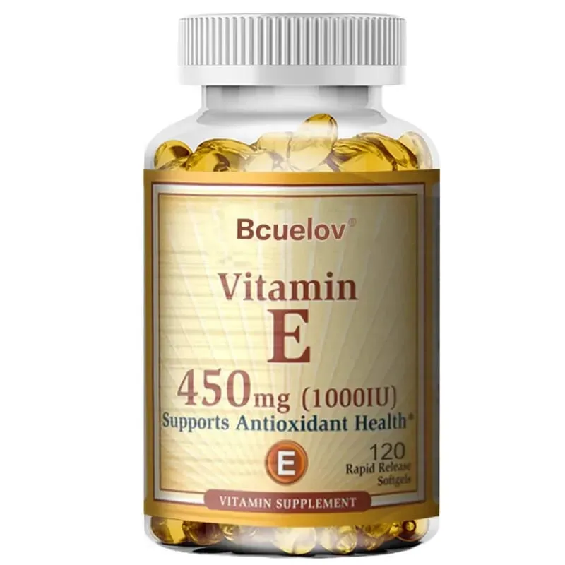 Vitamin E 1000IU Capsules - Supports Skin Cardiovascular Health Boosts Immunity Anti-aging Skin Health — image 9