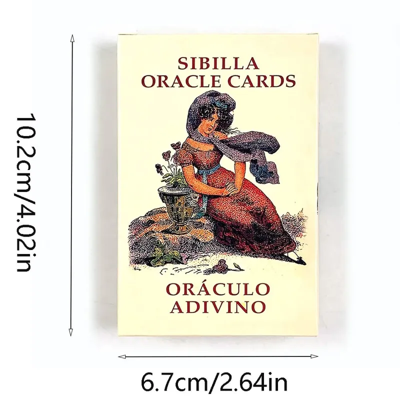 Sibilla Oracle Cards 52 Cards Italian Traditional Divination Deck Games Perfect for Daily Life Reading & Relationship Guidance
