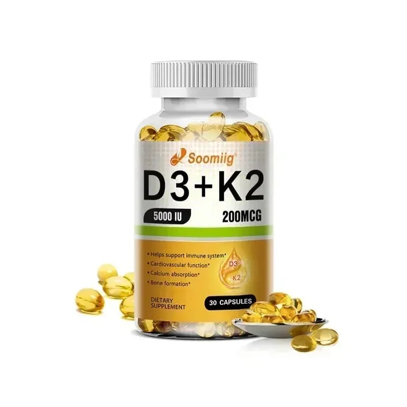 Vitamin D3 K2 - Vitamin D3 5000 Iu & K2 As MK-7 200 Mcg - with Magnesium Zinc Immune & Mood Support for Bone & Teeth Health — image 8