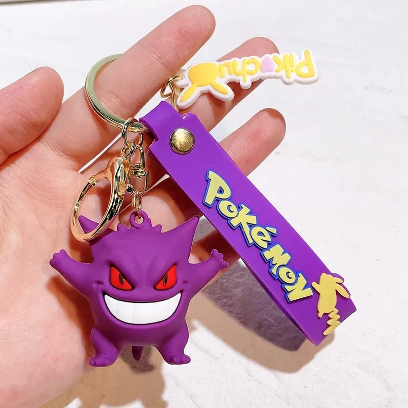 40 Style Wholesale Anime Pokémon Pikachu Eveen Keychain Cartoon Cute Charizard Keyring Student Backpack Car Key Chain Toys Gifts — image 5