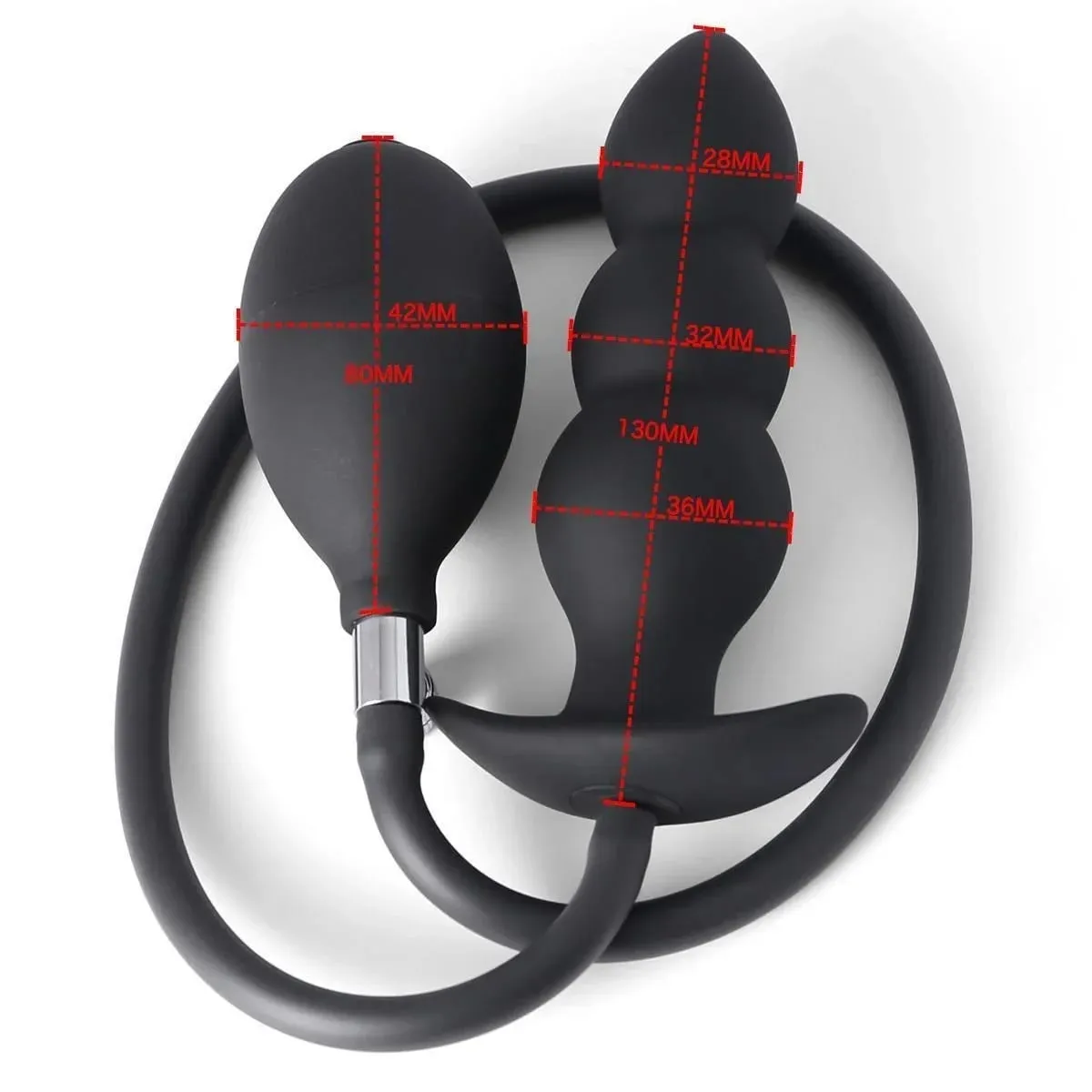 Anal Expander Expand Inflatable Anal Plug Oversized Enema Training Butt Plug Butt Dilator Ass Prostate Sex Toy para sa Mga Lalaki Babae — image 4