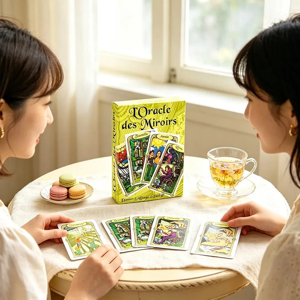 L'Oracle Des Miroirs Divination Cards Game French Mirror Theme Cards Mystic Fortune‑Telling Game with Guidebook for Beginners — image 4
